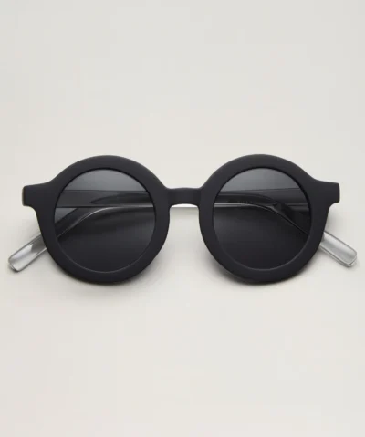 BabyMocs Kinder Sonnenbrille ROUND (1.5-8 J.) | schwarz