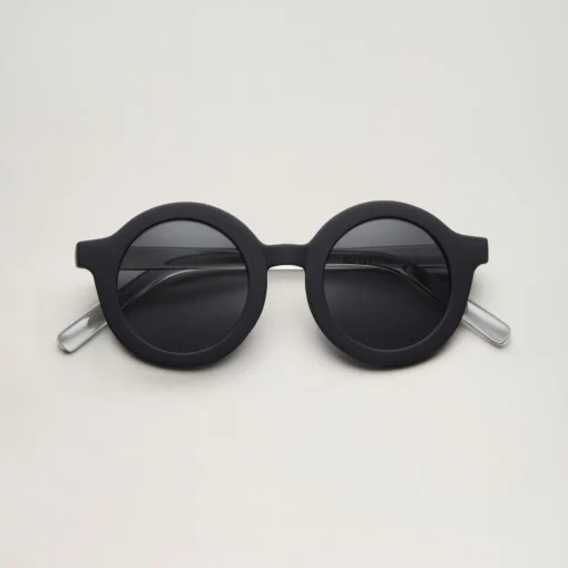 BabyMocs Kinder Sonnenbrille ROUND (1.5-8 J.) | schwarz
