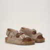 BabyMocs Vegane (Ananasleder) Sandalen VACAY mit Klett | beige