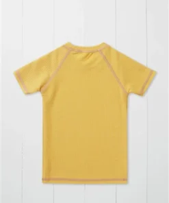 Badeshirt ochre aus recycelten Pet Flaschen von Grass & Air