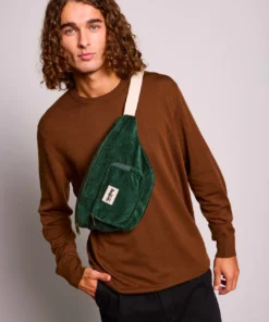 Hindbag Bio Cord Bauchtasche SOFIA XL | Tannengrün