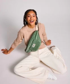 Hindbag Bio Cord Bauchtasche SOFIA XL | Mintgrün