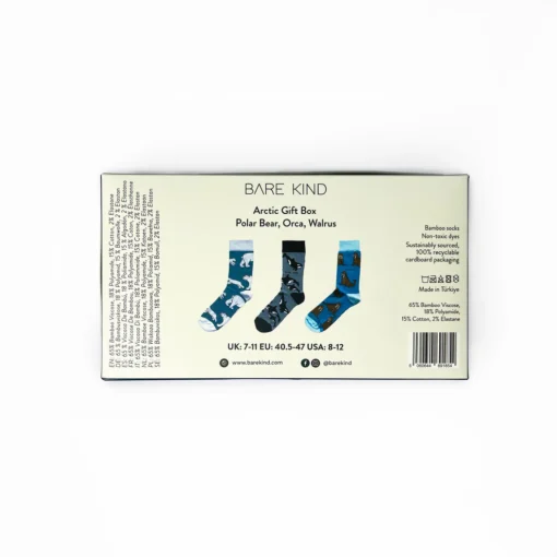 Bare Kind Bambus Socken Geschenkbox | Arctic