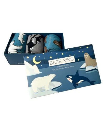 Bare Kind Bambus Socken Geschenkbox | Arctic