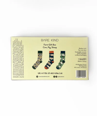 Bare Kind Bambus Socken Geschenkbox | Farm