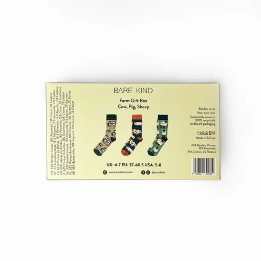 Bare Kind Bambus Socken Geschenkbox | Farm