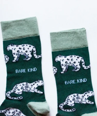 Bare Kind Bambus Socken ERW | Schneeleopard