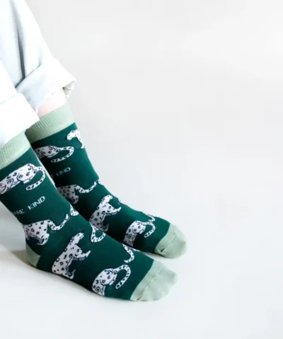 Bare Kind Bambus Socken ERW | Schneeleopard