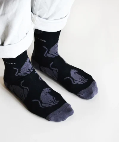 Bare Kind Bambus Socken ERW | Schwarzer Panther