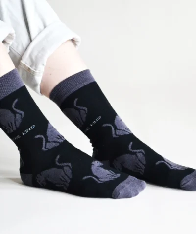 Bare Kind Bambus Socken ERW | Schwarzer Panther