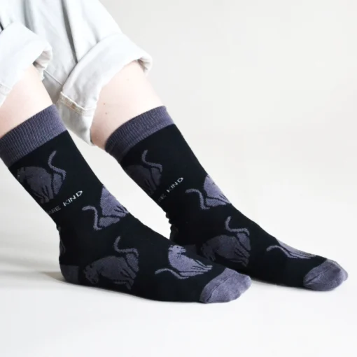 Bare Kind Bambus Socken ERW | Schwarzer Panther