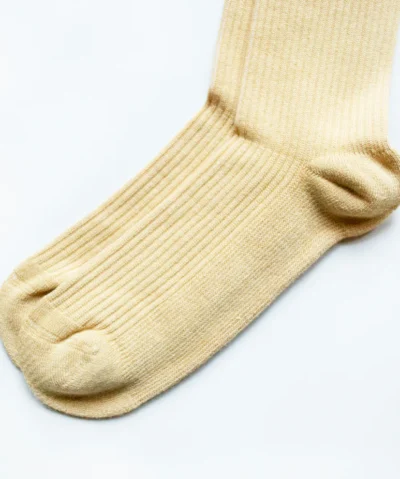 Bare Kind Bambus Socken gerippt ERW | Gorilla beige