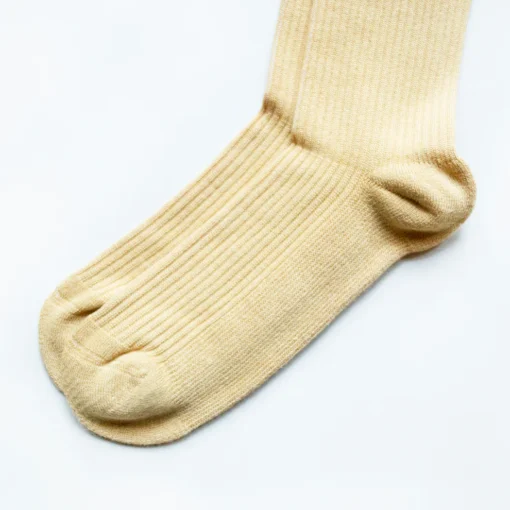 Bare Kind Bambus Socken gerippt ERW | Gorilla beige