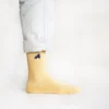 Bare Kind Bambus Socken gerippt ERW | Gorilla beige