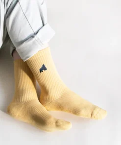 Bare Kind Bambus Socken gerippt ERW | Gorilla beige