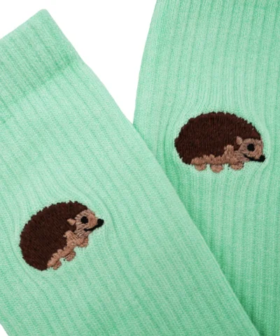 Bare Kind Bambus Socken gerippt ERW | Igel mint