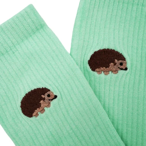 Bare Kind Bambus Socken gerippt ERW | Igel mint