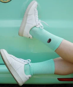 Bare Kind Bambus Socken gerippt ERW | Igel mint