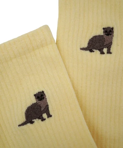 Bare Kind Bambus Socken gerippt ERW | Otter hellgelb