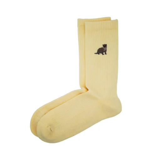 Bare Kind Bambus Socken gerippt ERW | Otter hellgelb