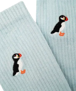 Bare Kind Bambus Socken gerippt ERW | Puffin hellblau