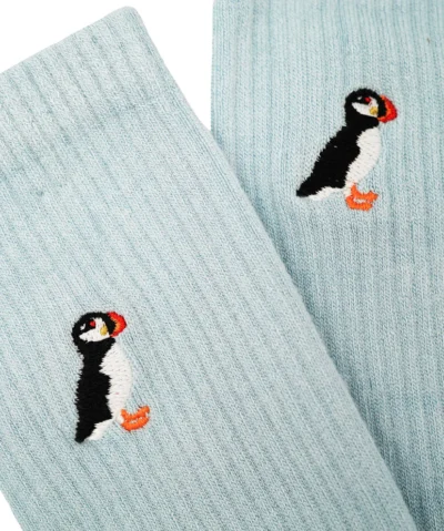 Bare Kind Bambus Socken gerippt ERW | Puffin hellblau