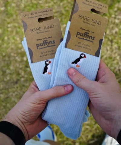 Bare Kind Bambus Socken gerippt ERW | Puffin hellblau