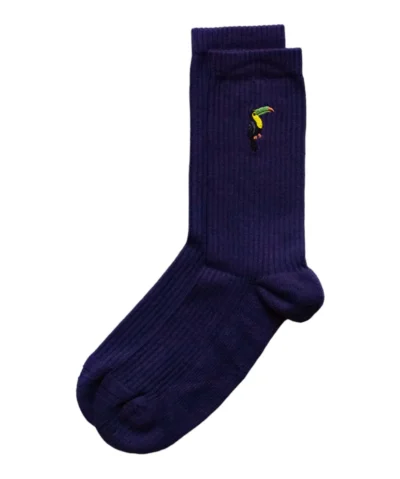 Bare Kind Bambus Socken gerippt ERW | Tukan violett