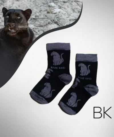 Bare Kind Bambus Socken Kids | Schwarzer Panther