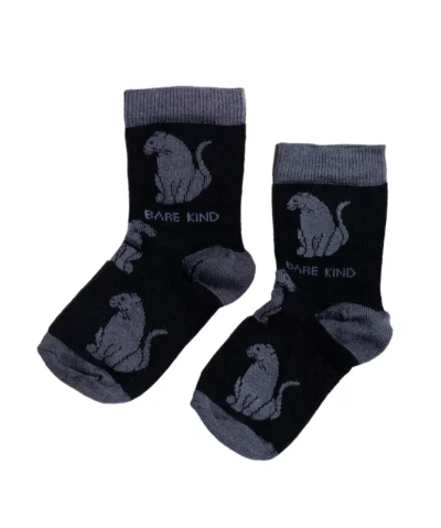 Bare Kind Bambus Socken Kids | Schwarzer Panther