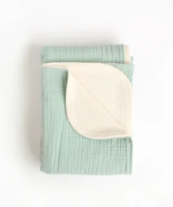BIBAK Babydecke 70 x 70 cm aus Bio-Baumwolle | Minze