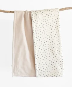 BIBAK Babydecke gepolstert 75 x 95 cm | Beige