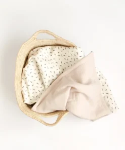 BIBAK Babydecke gepolstert 75 x 95 cm | Beige