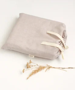 BIBAK Babydecke gepolstert 75 x 95 cm | Beige