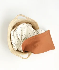BIBAK Babydecke gepolstert 75 x 95 cm | Beige