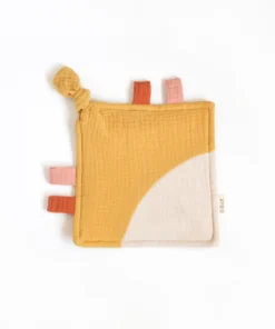 BIBAK Sensorik Knistertuch 25 x 25 cm | Senf