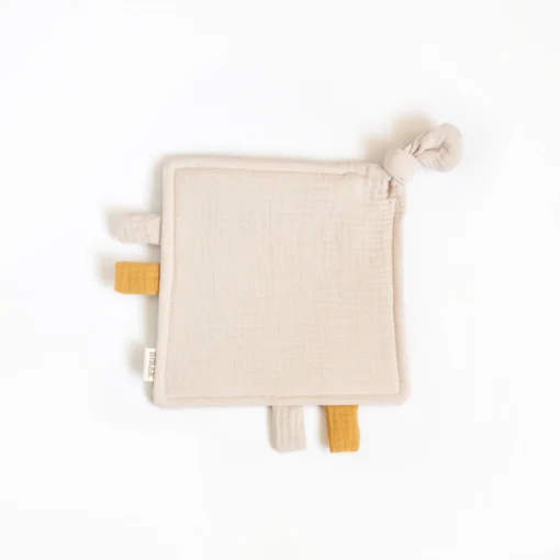 BIBAK Sensorik Knistertuch 25 x 25 cm SQUARES | Terrakotta – Bild 3