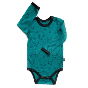 Glückskind Body Merinowolle & Seide FUCHS | Smaragd