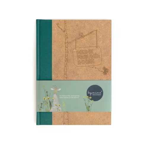 byMINZ Freundebuch – mit echtem Holz-Cover