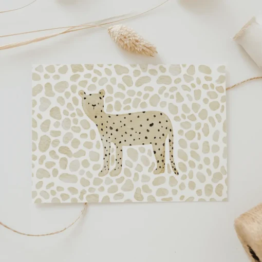 Postkarte von Hej Hanni Leopard