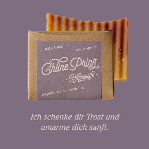 Feste Dusch- und Pflegeseife mit Schafmilch | chline Prinz - 100% NATUR von Toggenburger Naturseifen