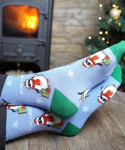 Bare Kind X-MAS Bambus Socken ERW | Pinguin