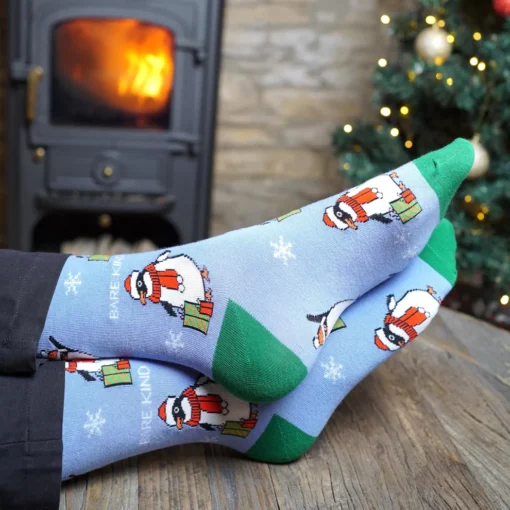 Bare Kind X-MAS Bambus Socken ERW | Pinguin