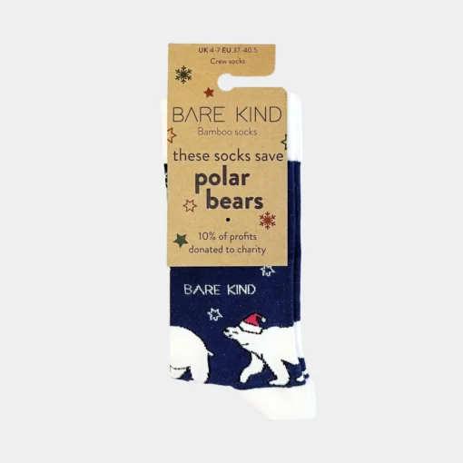 Bare Kind X-MAS Bambus Socken ERW | Eisbär