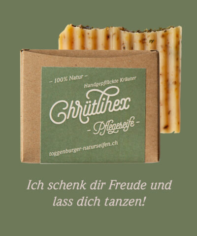 Feste Dusch- und Pflegeseife | Chrütlihex - 100% NATUR von Toggenburger Naturseifen