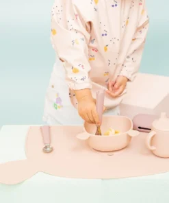 Zoe the Koala Besteckset mit Silikonhülle | Mustard