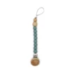 Cotton Cloud Schnullerkette aus Silikon/Holz ROUND | Jade