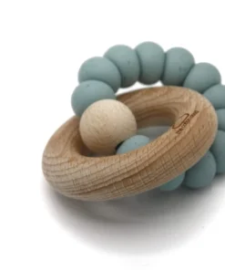 Cotton Cloud Beißring Round | Jade