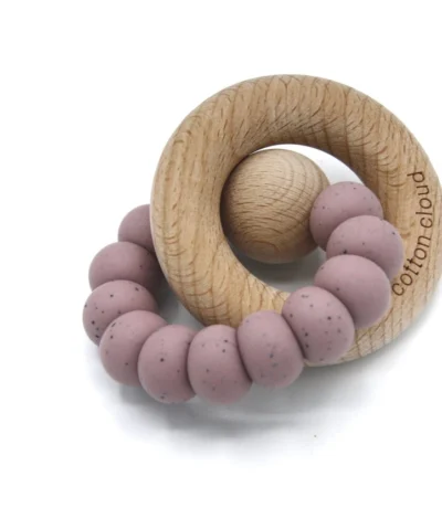 Cotton Cloud Beißring Round | Malve