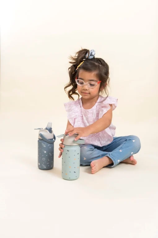 Thermo Kinder Trinkflasche aus Edelstahl 420 ml von Cotton Cloud | Origami & Space